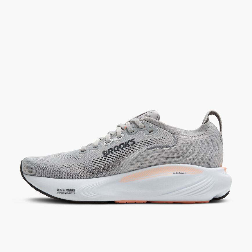Brooks Adrenaline GTS 25 Grey/Blackened Pearl/Coral (Women's)