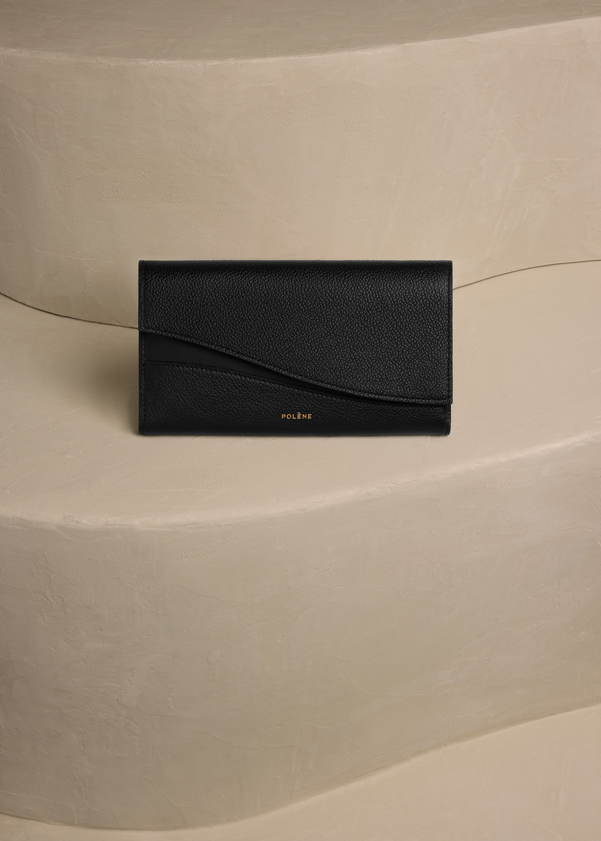 Polene Sierra Wallet - Duo Black
