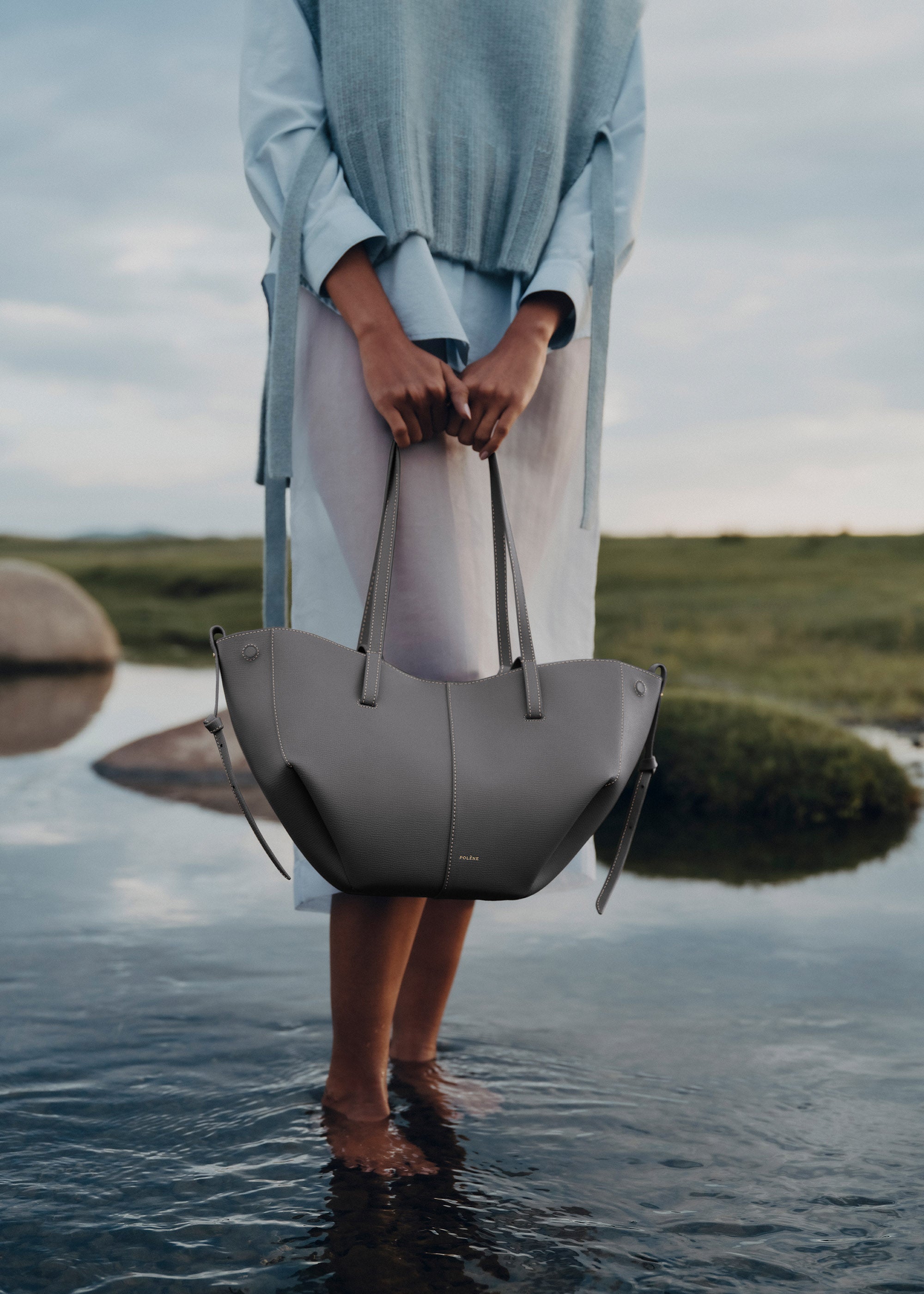 Polene Cyme Mini Textured Stone