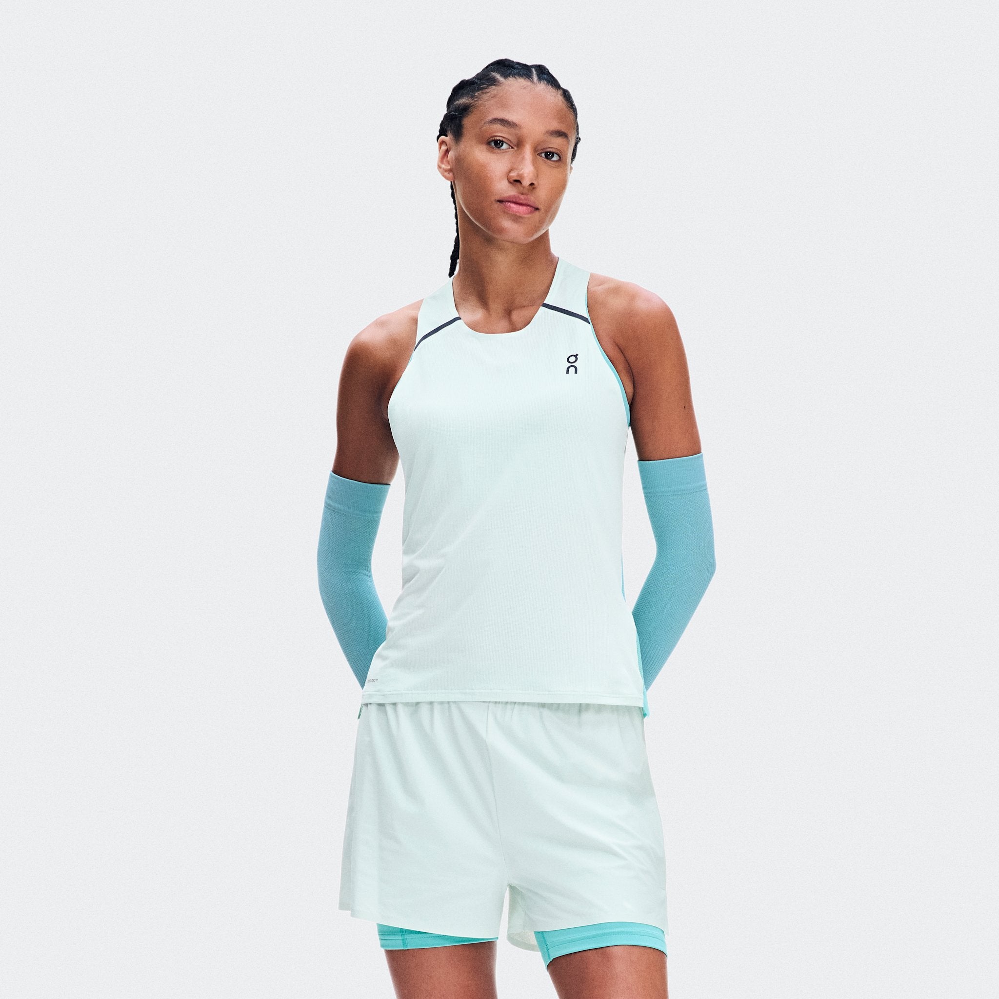 On Performance Tank Flurry | Aquamarine