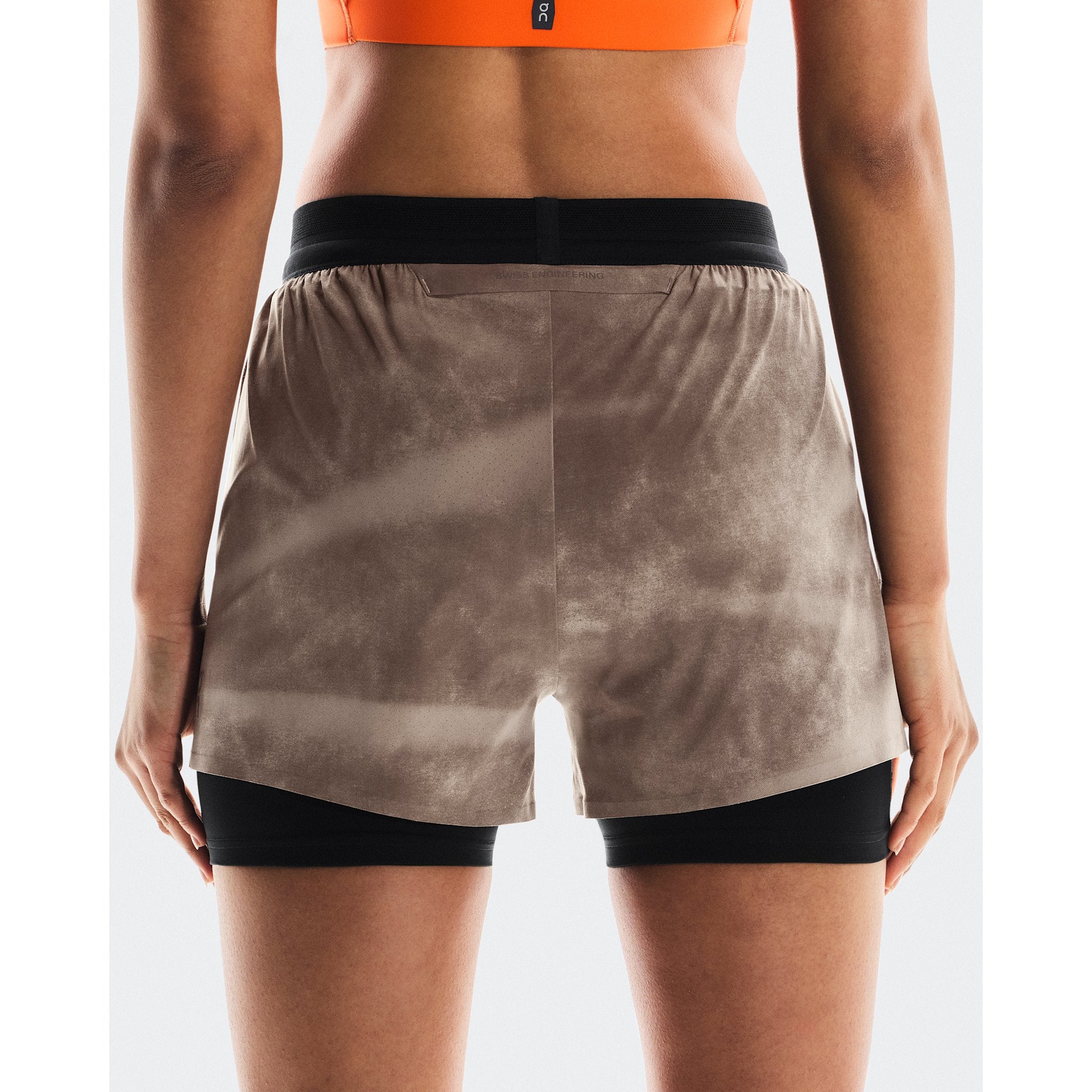 On 3" Performance Shorts AOP Cinder | Black