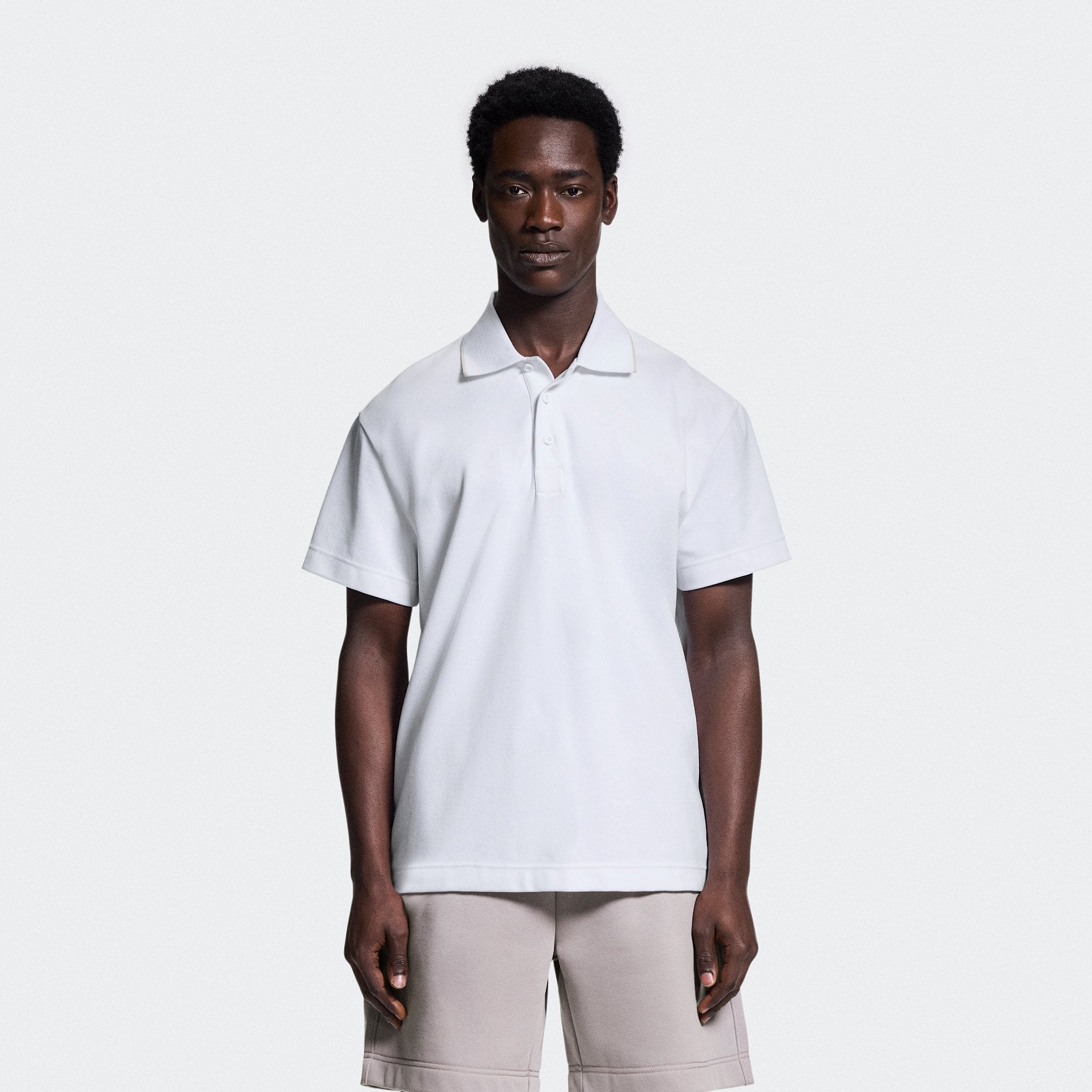 On Courtside Polo White | Sand