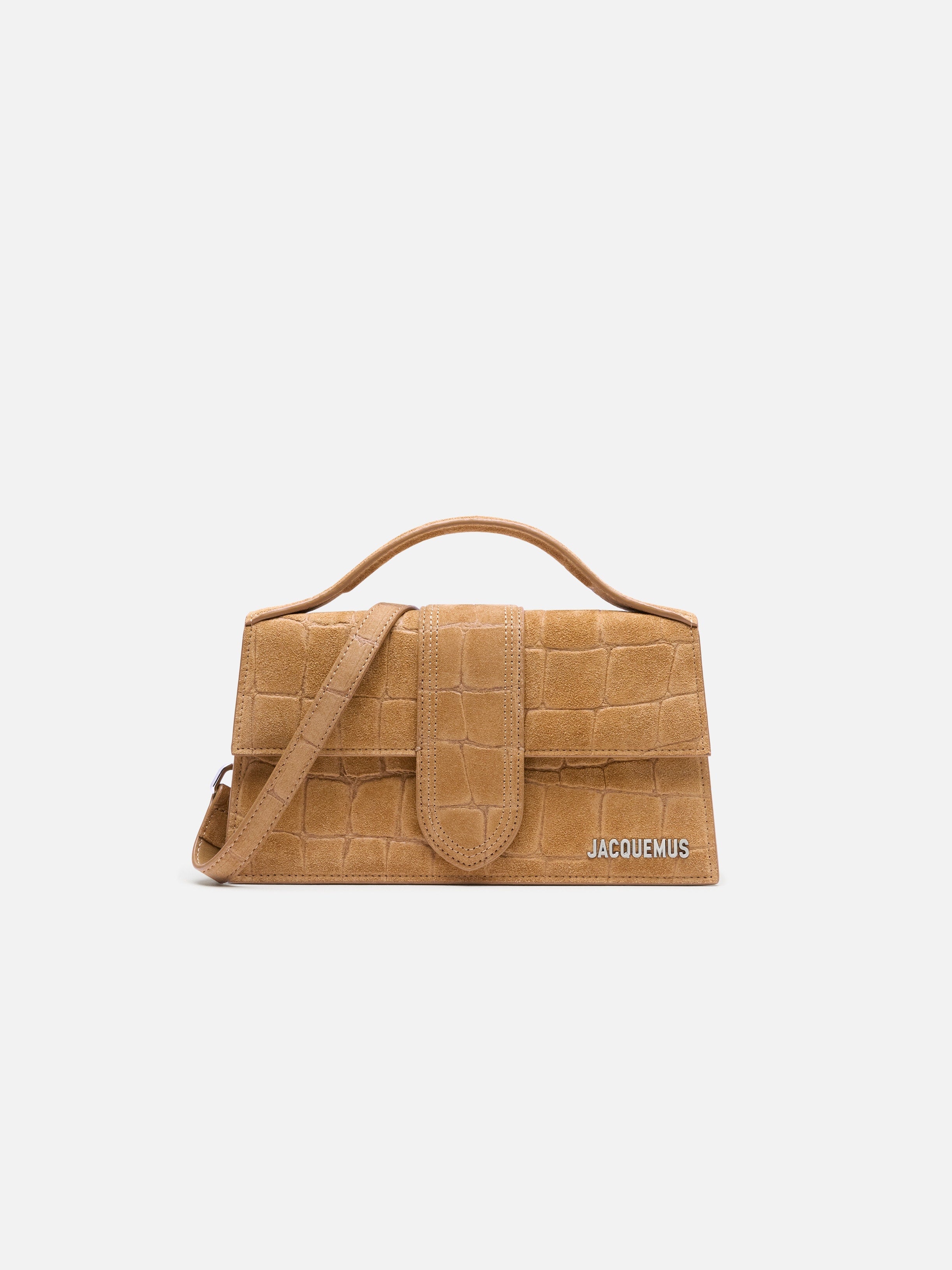 Jacquemus The Large Bambino Crossbody Flap Bag Camel