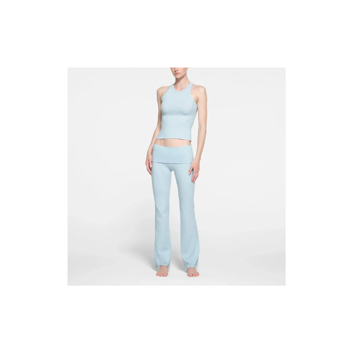 Skims Cotton Jersey Foldover Pant Opal