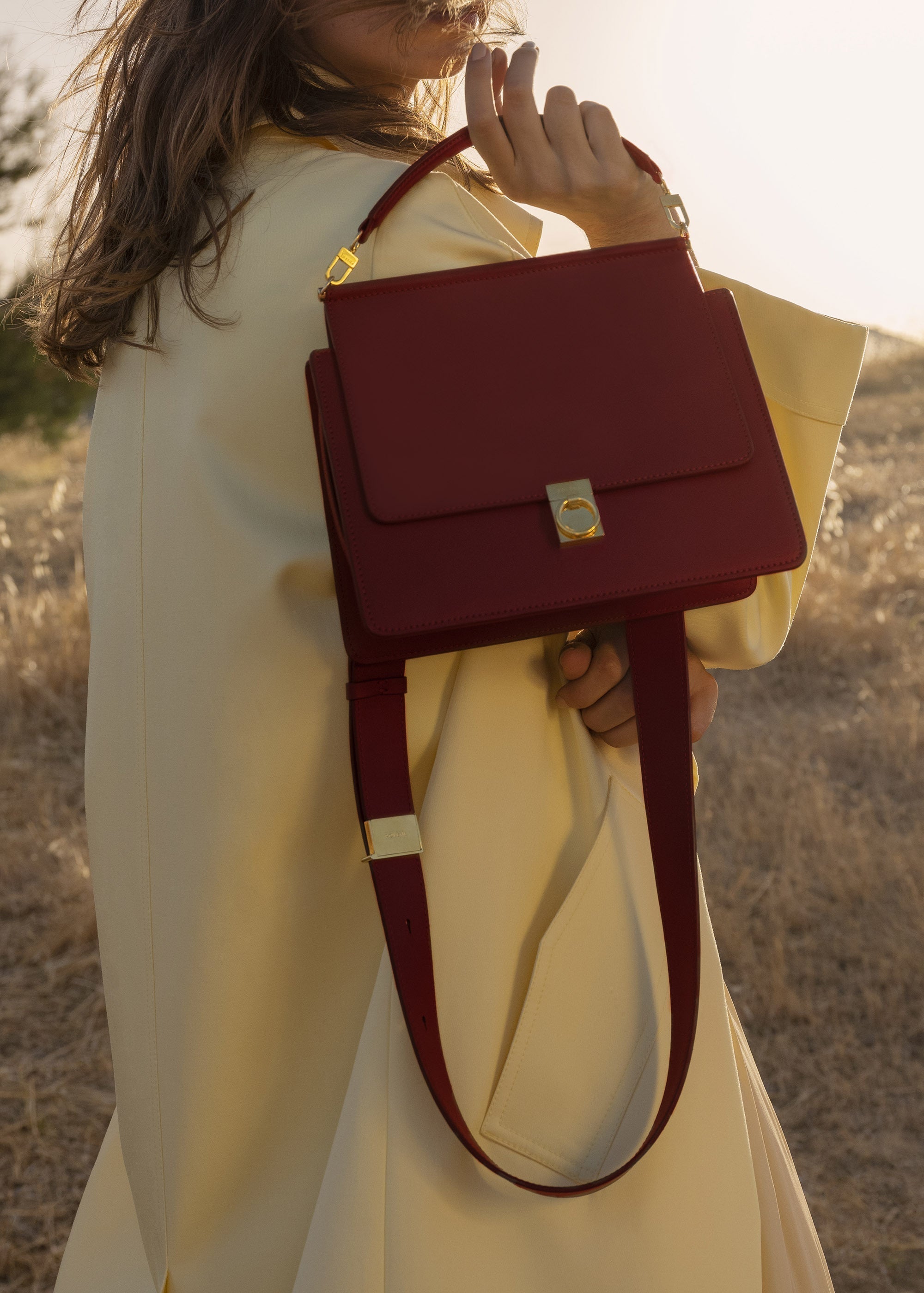 Polene Numero Sept Smooth Burgundy