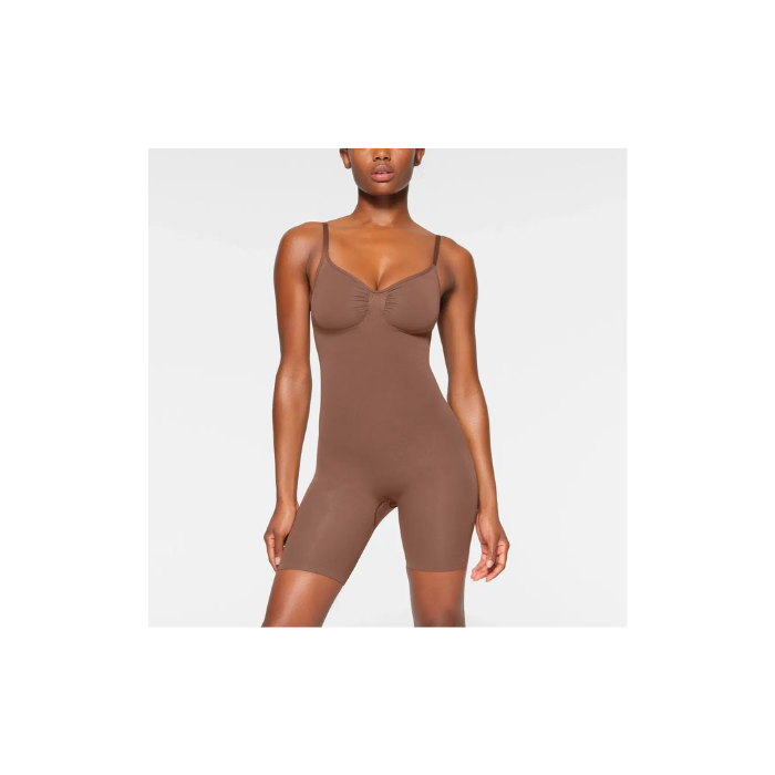 Skims Seamless Sculpt Mid Thigh Bodysuit Jasper