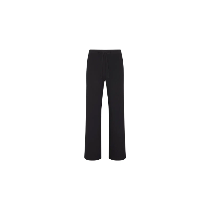 Skims Cotton Jersey Straight Leg Pant Soot