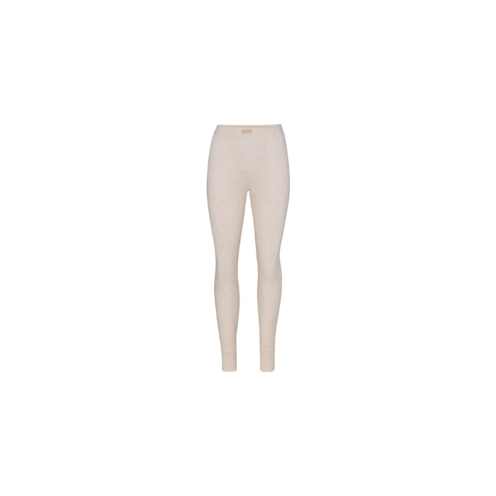 Skims Cotton Rib Legging Heather Oatmeal