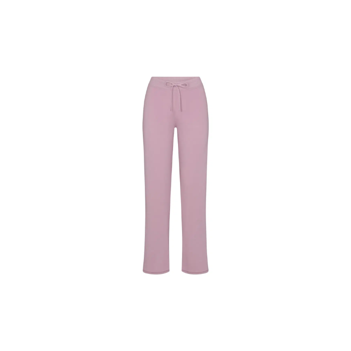 Skims Cotton Jersey Straight Leg Pant Dusk
