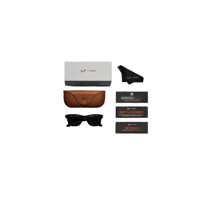 Ray Ban Meta Smart Glasses - Wayfarer Matte Black Graphite Lenses