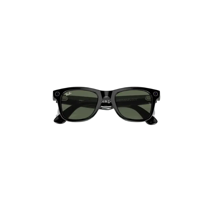 Ray Ban Meta Smart Glasses - Wayfarer Shiny Black G-15 Green Lenses