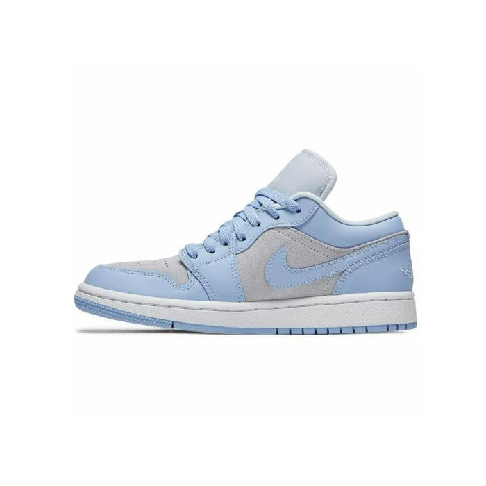 Women's Air Jordan 1 Low 'Football Grey / Aluminium Blue' (Instant Ship)