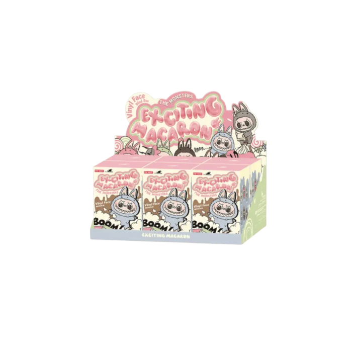 Pop Mart Labubu The Monsters Tasty Macarons Vinyl Face Sealed Case (6 Blind Boxes)