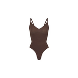 Skims Seamless Sculpt Thong Bodysuit Cocoa