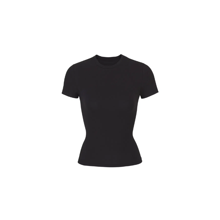 Skims Cotton Jersey T-shirt Soot