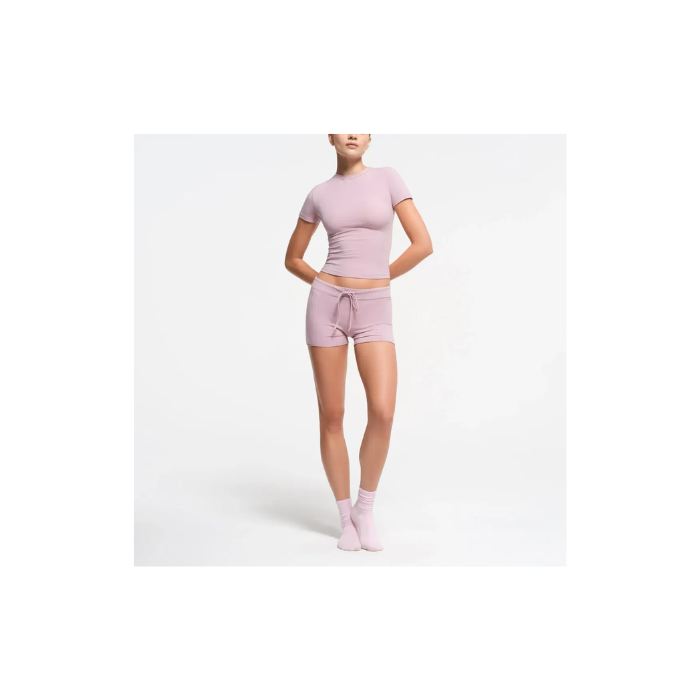 Skims Cotton Jersey Short Dusk