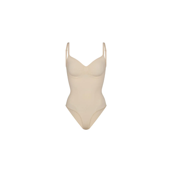 Skims Seamless Sculpt Brief Bodysuit Sand