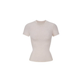 Skims Cotton Jersey T-shirt Heather Oatmeal