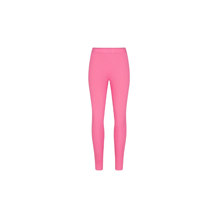 Skims Cotton Rib Legging Sugar Pink