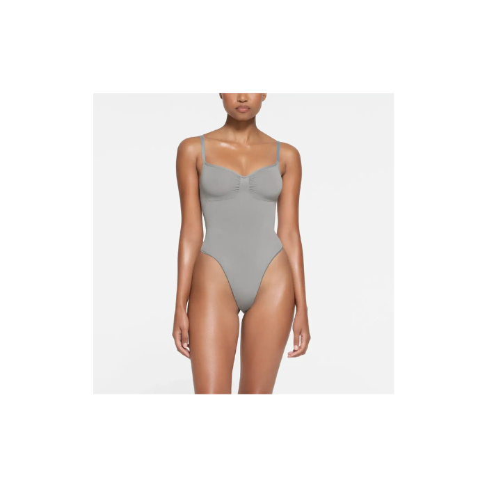 Skims Seamless Sculpt Thong Bodysuit Pacific