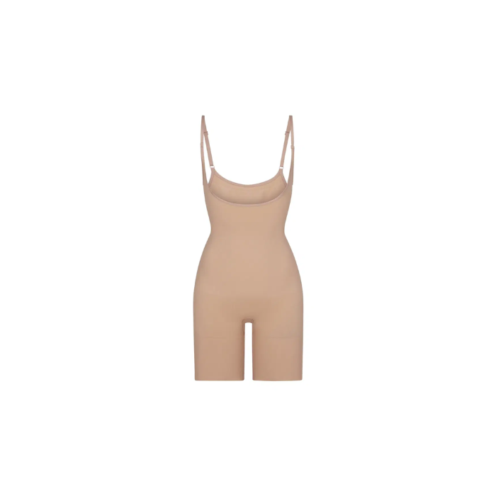 Skims Seamless Sculpt Open Bust Bodysuit Clay
