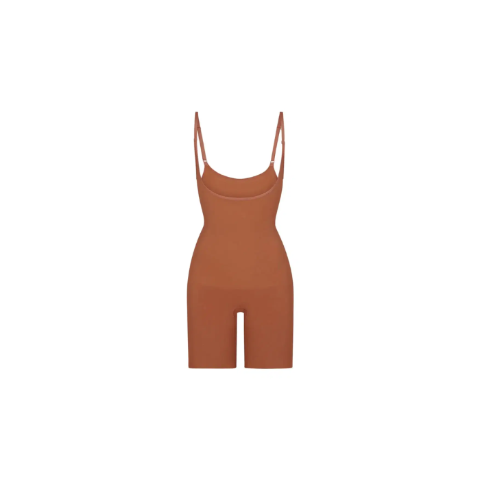 Skims Seamless Sculpt Open Bust Bodysuit Bronze