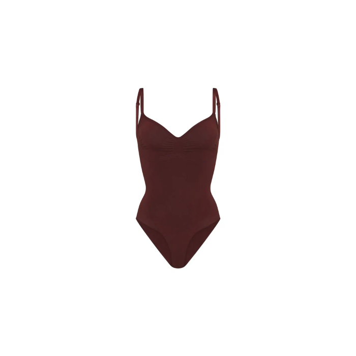 Skims Seamless Sculpt Brief Bodysuit Oxblood