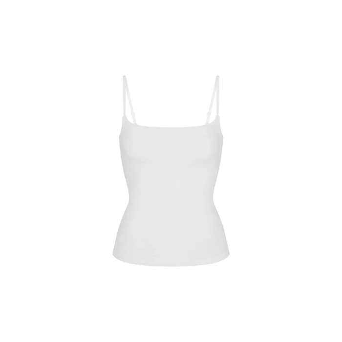 Skims Cotton Jersey Cami Heather Marble