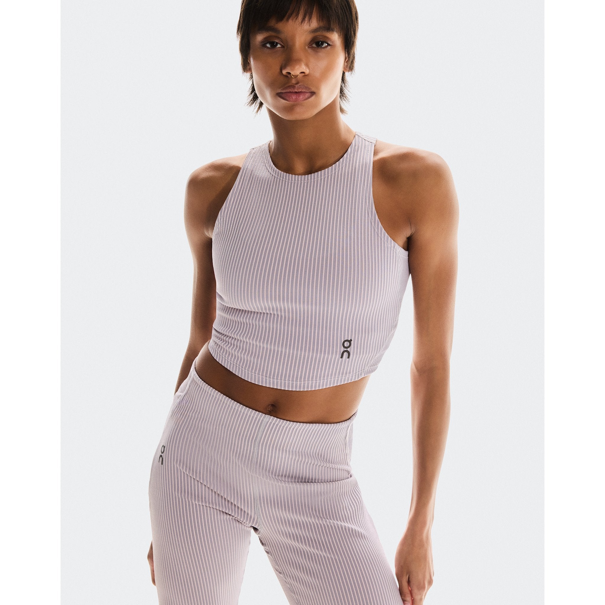 On All-Day Ribbed Crop Orchid | Lilac