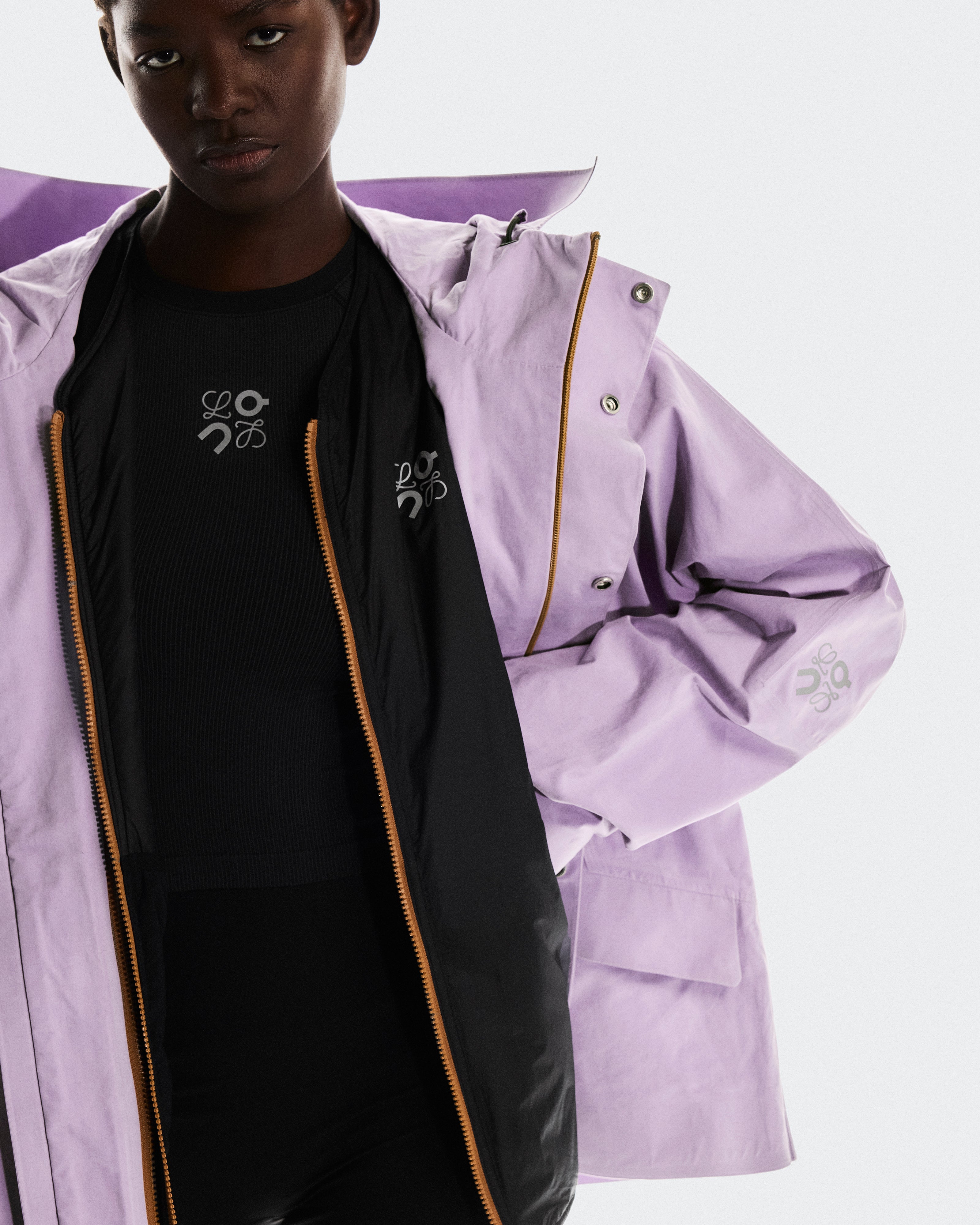 On Short Parka Loewe Lilac