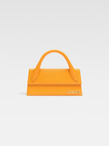 Jacquemus The Long Chiquito Soft Grained Leather Structured Bag Dark Orange