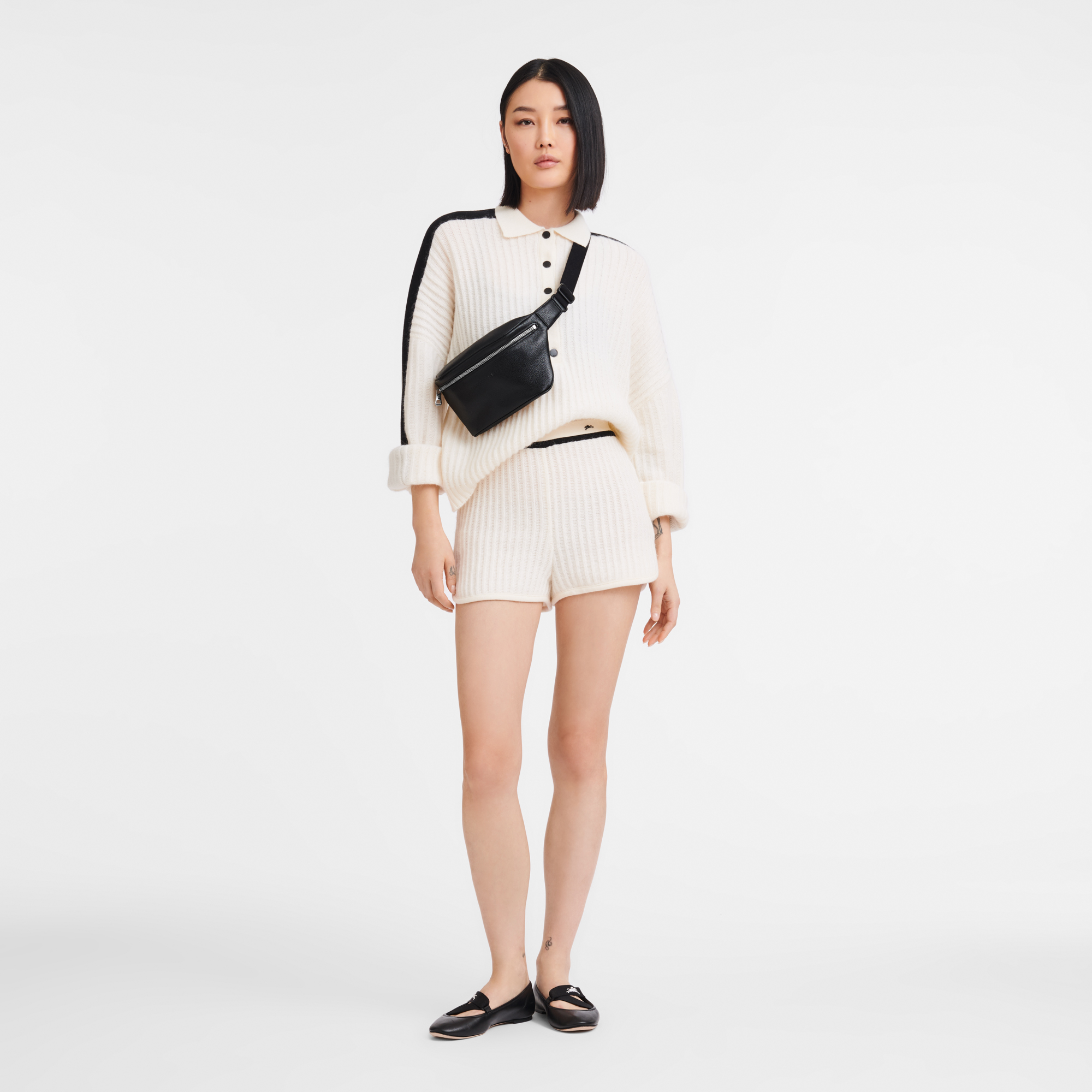 Longchamp Le Foulonné M Belt bag Black