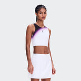 On Court Crop Top Swing White | Cassis