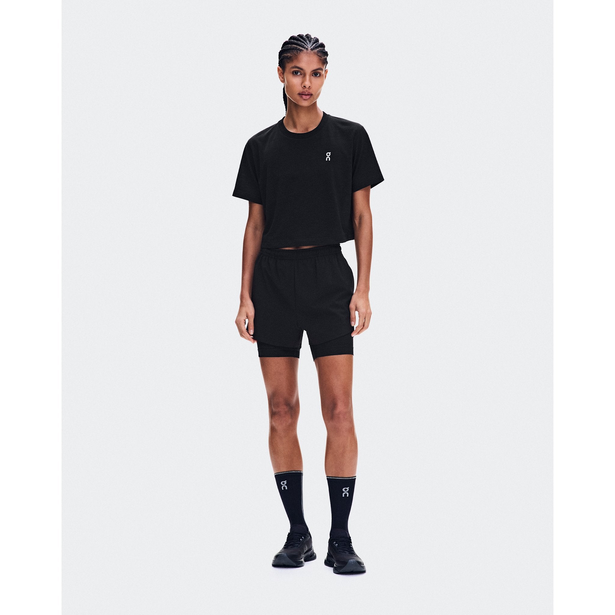 On Train 2-in-1 Shorts Black