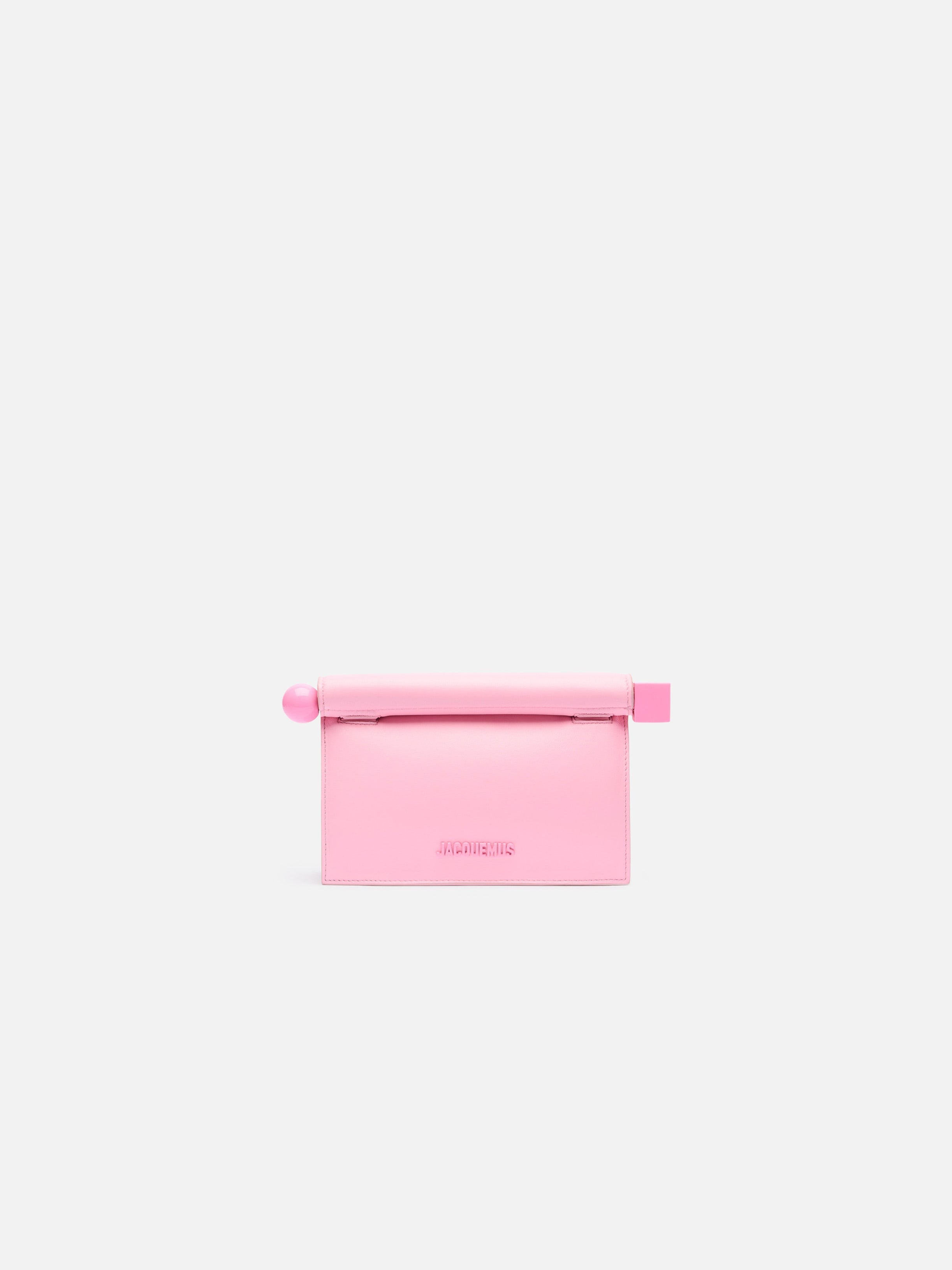 Jacquemus The Small Rond CarreClutch Mini Take-Away Pouch Bag Pink