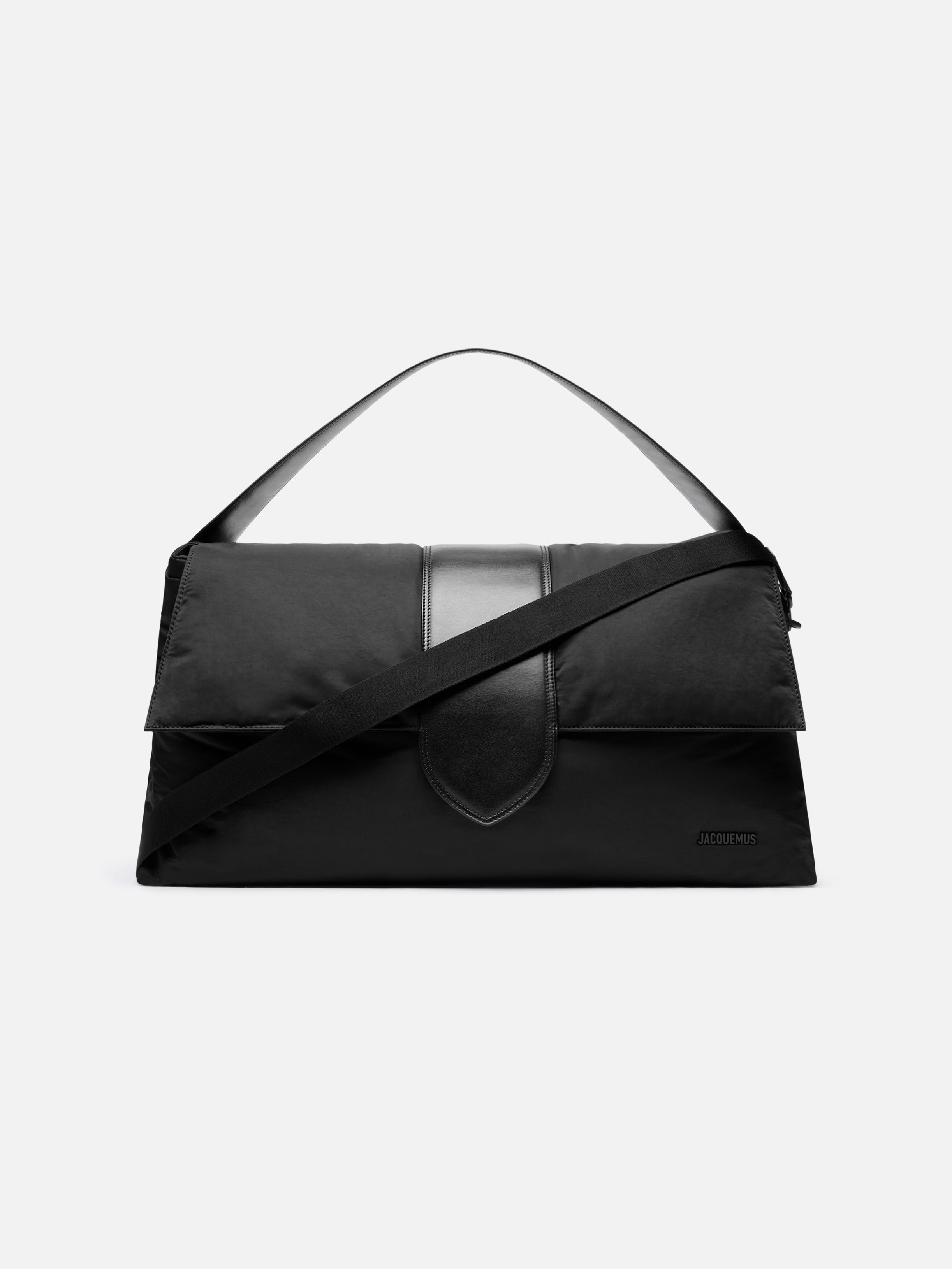 Jacquemus The Bambino Travel Bag Soft Nylon Travel Bag Black