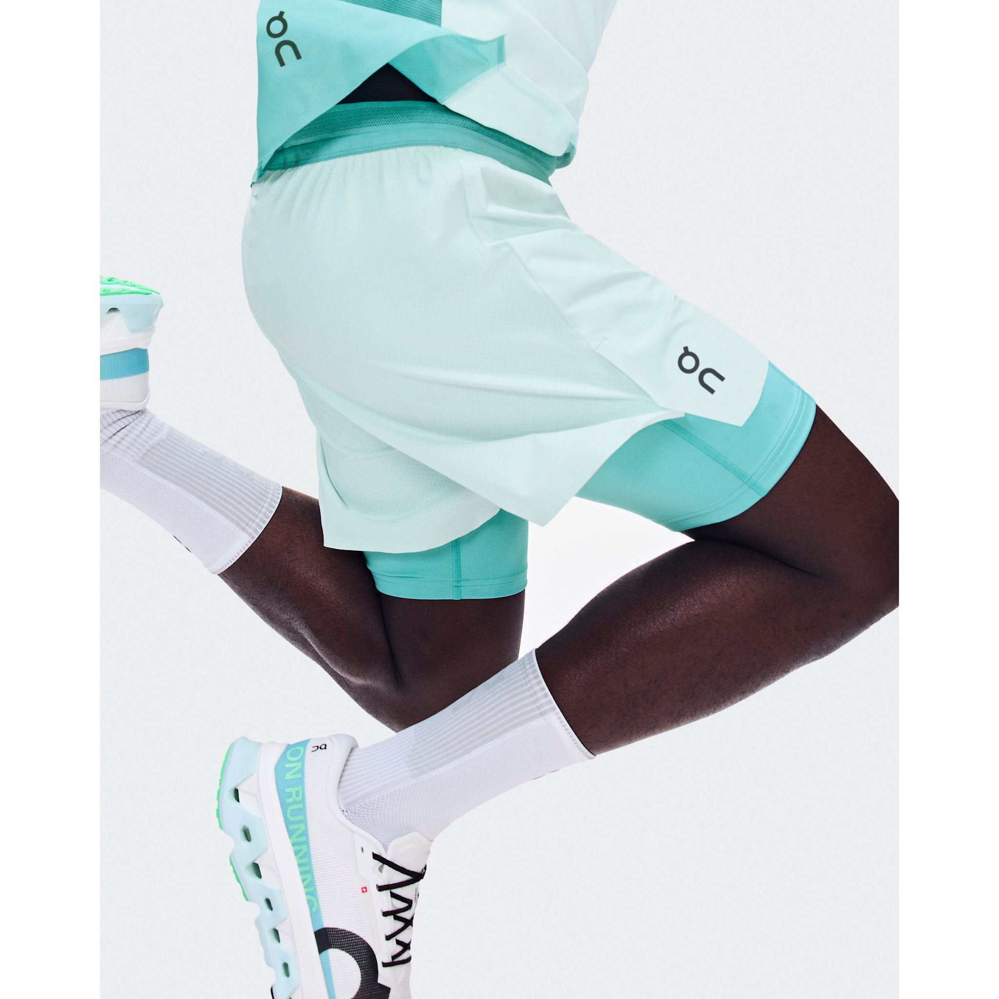 On 5" Performance 2/1 Shorts Flurry | Aquamarine