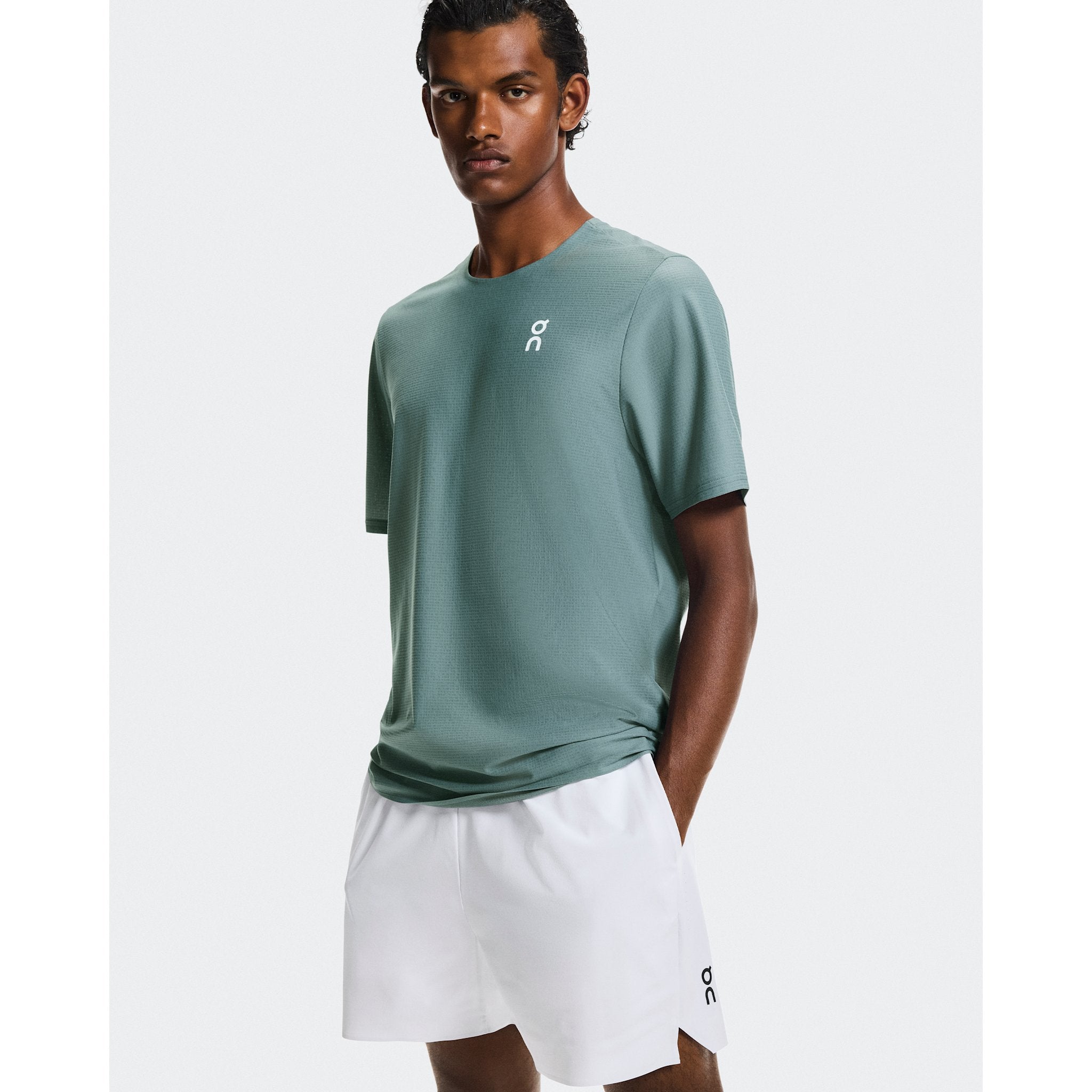On 5" Court Shorts White
