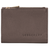 Longchamp Le Foulonné Compact wallet Taupe