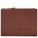 Longchamp Le Foulonné Compact wallet Coffee