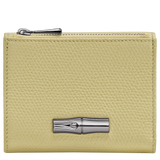 Longchamp Le Roseau Compact wallet Pistachio