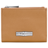 Longchamp Le Roseau Compact wallet Walnut