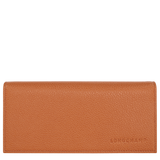 Longchamp Le Foulonné Long continental wallet Amber