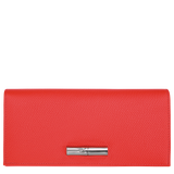 Longchamp Le Roseau Long continental wallet Vermilion