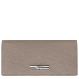 Longchamp Le Roseau Long continental wallet Clay