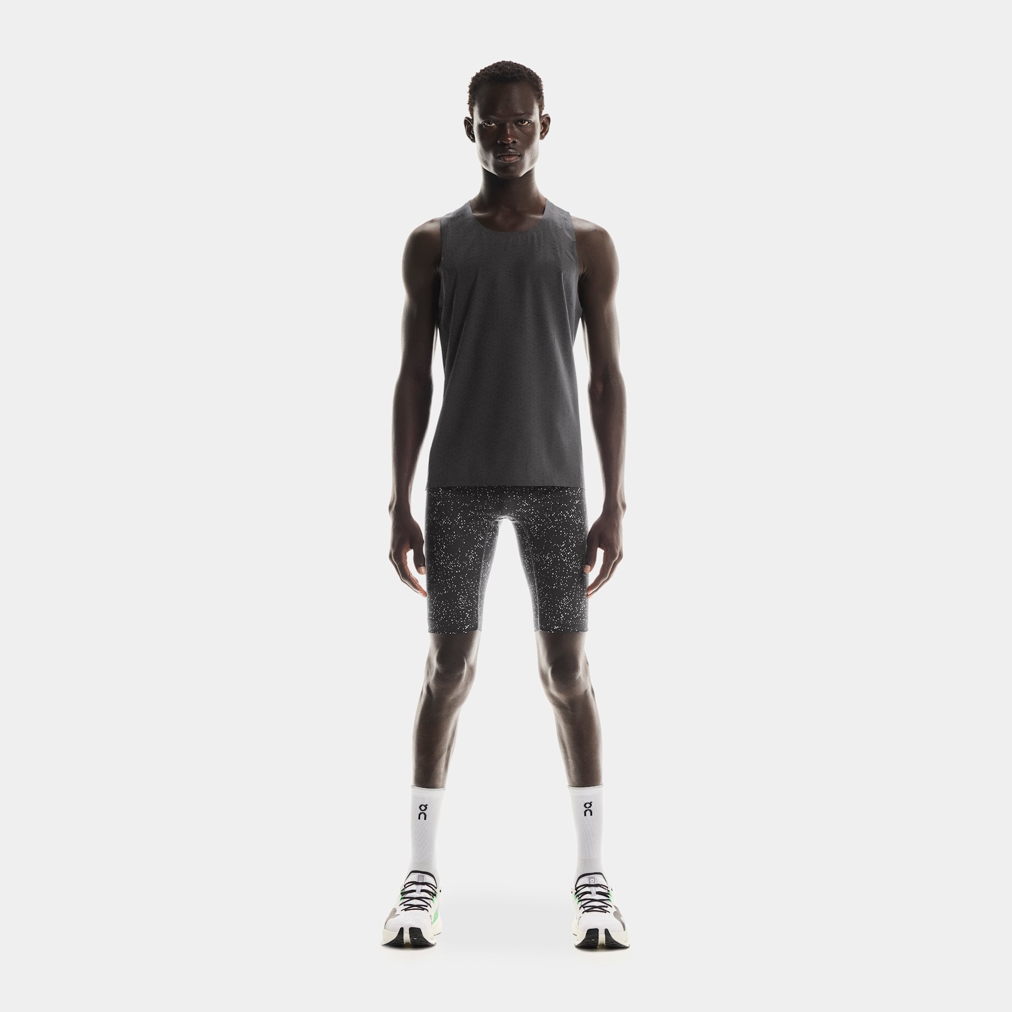 On Race Tights Half Iron | Glacier