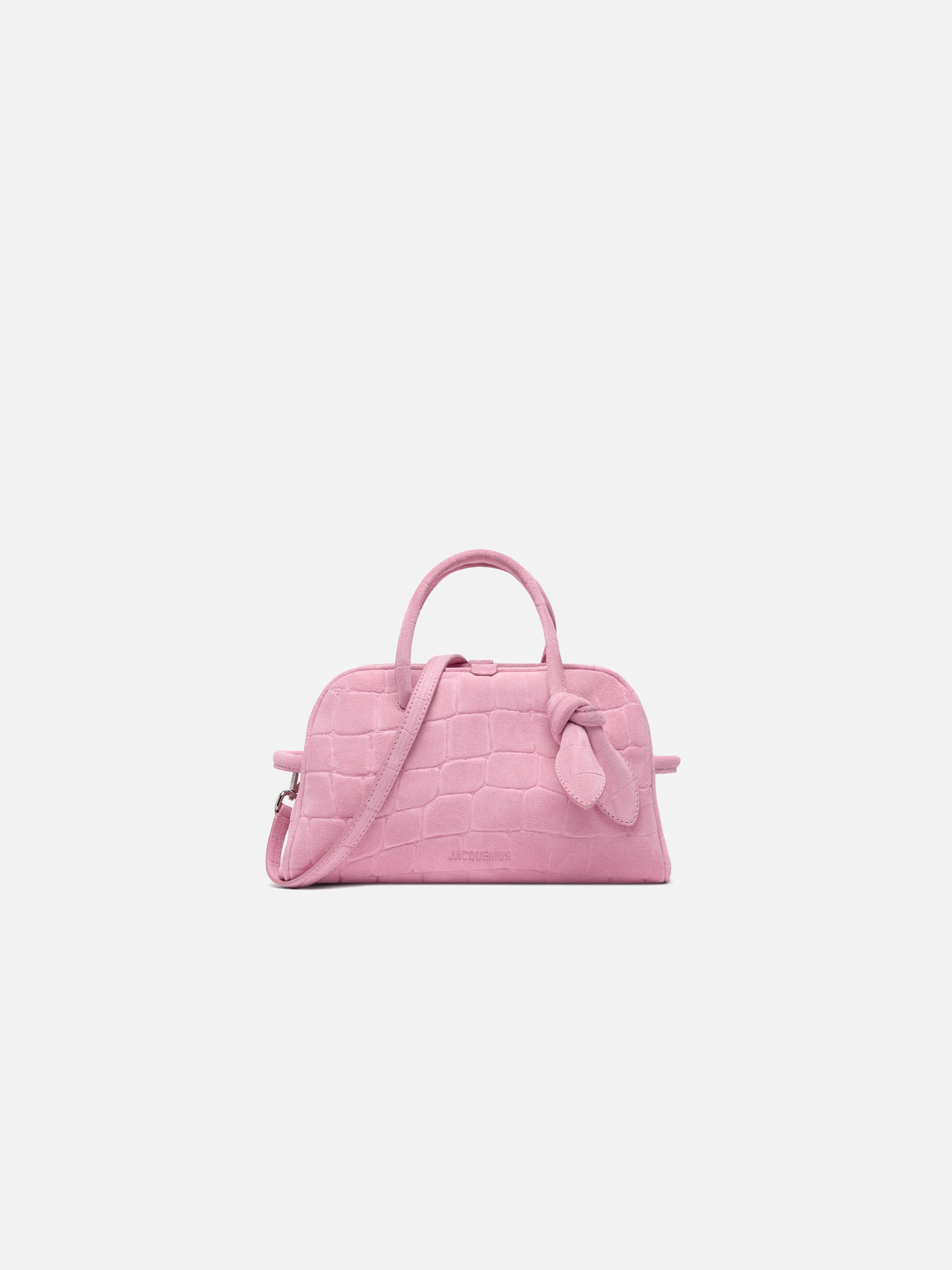 Jacquemus The Small Turismo Small Soft Bowling Bag Light Pink