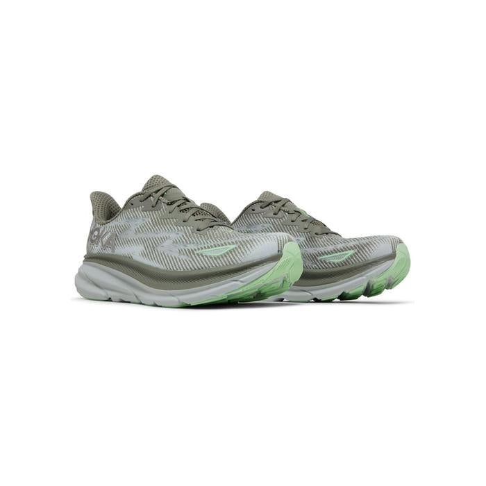 Hoka Clifton 9 'Olive Haze Mercury'