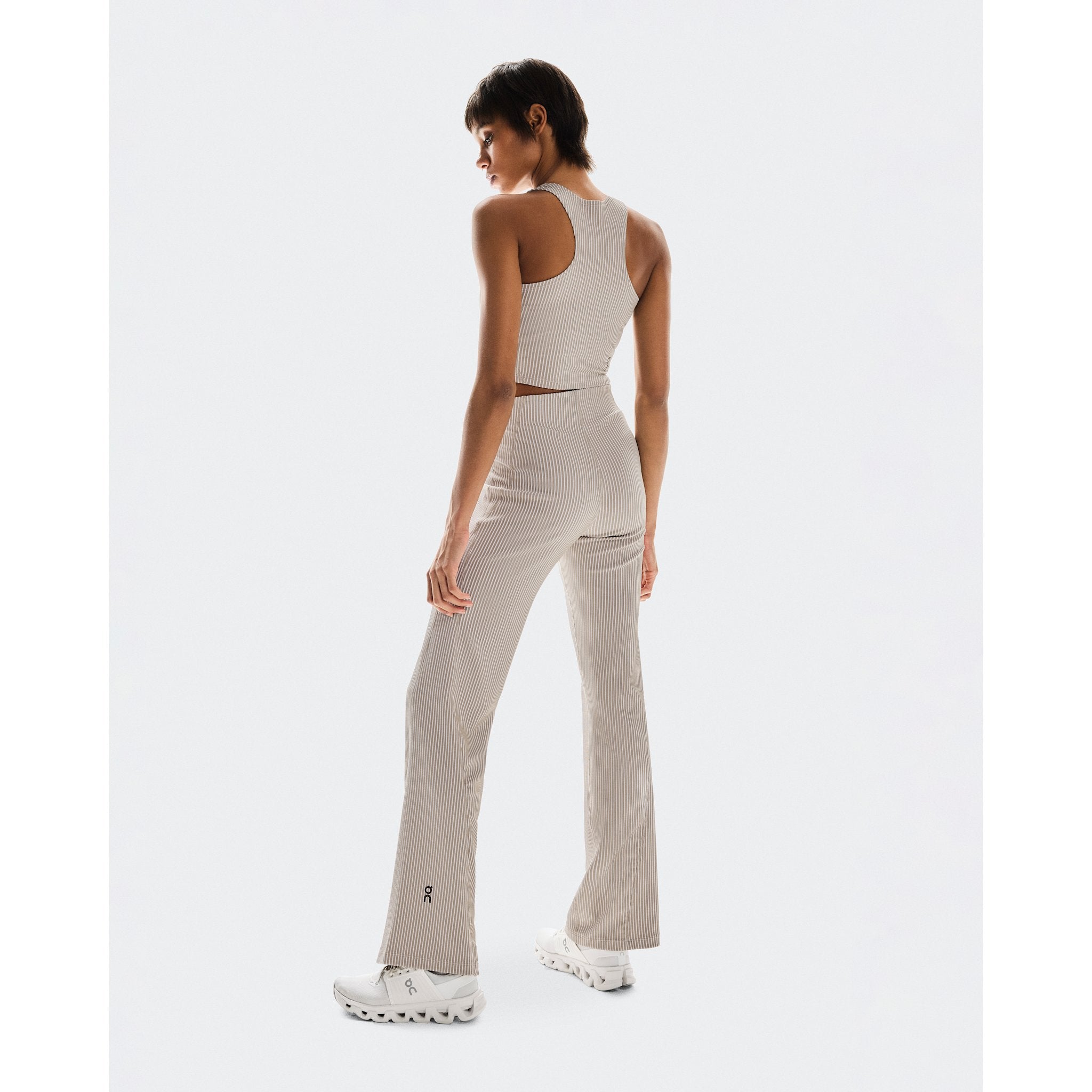 On All-Day Ribbed Pants Desert | White