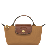 Longchamp Le Pliage Original Pouch with handle Fawn